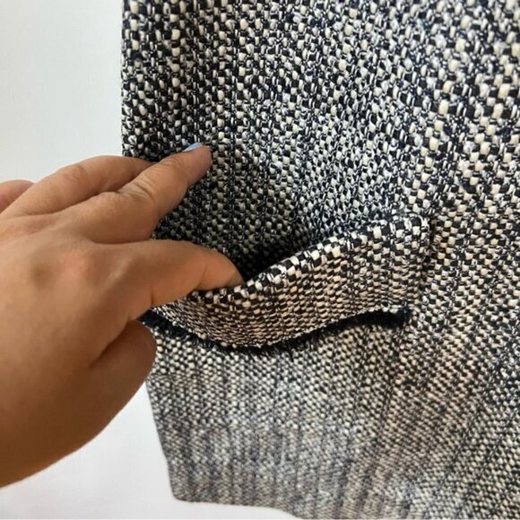 Anne Klein, Women's Wool Blend Tweed Mini Dress - Black/Gray. Size: 8. NWT - Picture 11 of 14